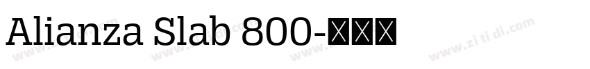 Alianza Slab 800字体转换